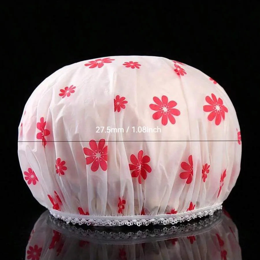 5pcs Waterproof Shower Cap