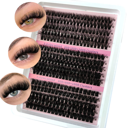 15Rows DIY 5D Fluffy Lash Clusters