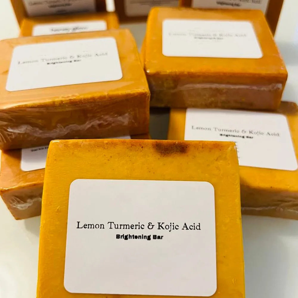 Turmeric Hand Made Soap, Lemon Kojic Acid Soap
